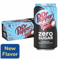 Dr Pepper Creamy Coconut Zero Sugar Soda - Travel Zero Sugar Choice - Home Style
