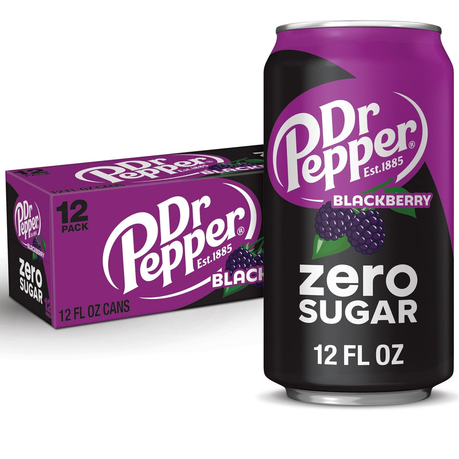 Dr Pepper Blackberry Zero Sugar Soda - Home Zero Sugar Pack - Active Ready