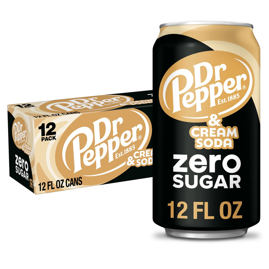 Dr Pepper & Cream Soda Zero Sugar - Travel Zero Sugar Set - Clean Ready