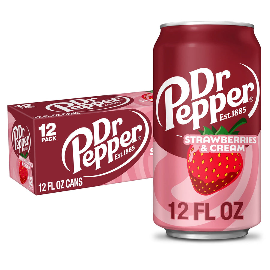 Dr Pepper Strawberries & Cream Soda - Outdoor Soda Choice - Cozy Carry